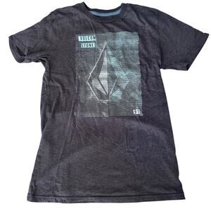 Volcom Boys Gray Logo T-shirt Youth XL Short Sleeve